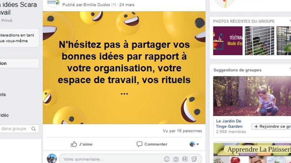Cette boîte à idées répondait à une attente pour garder du lien, surtout pour ceux qui sont confinés seuls.